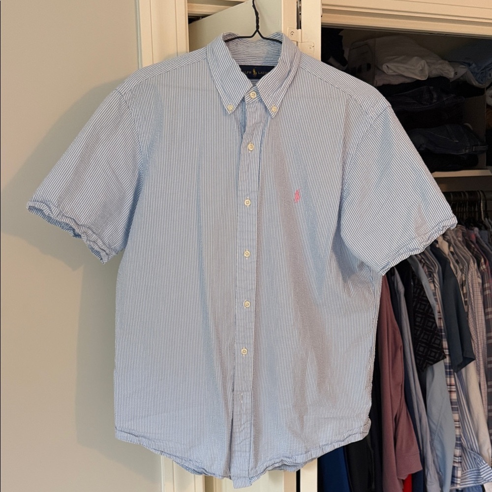 Polo Ralph Lauren Light Blue Striped Shirt